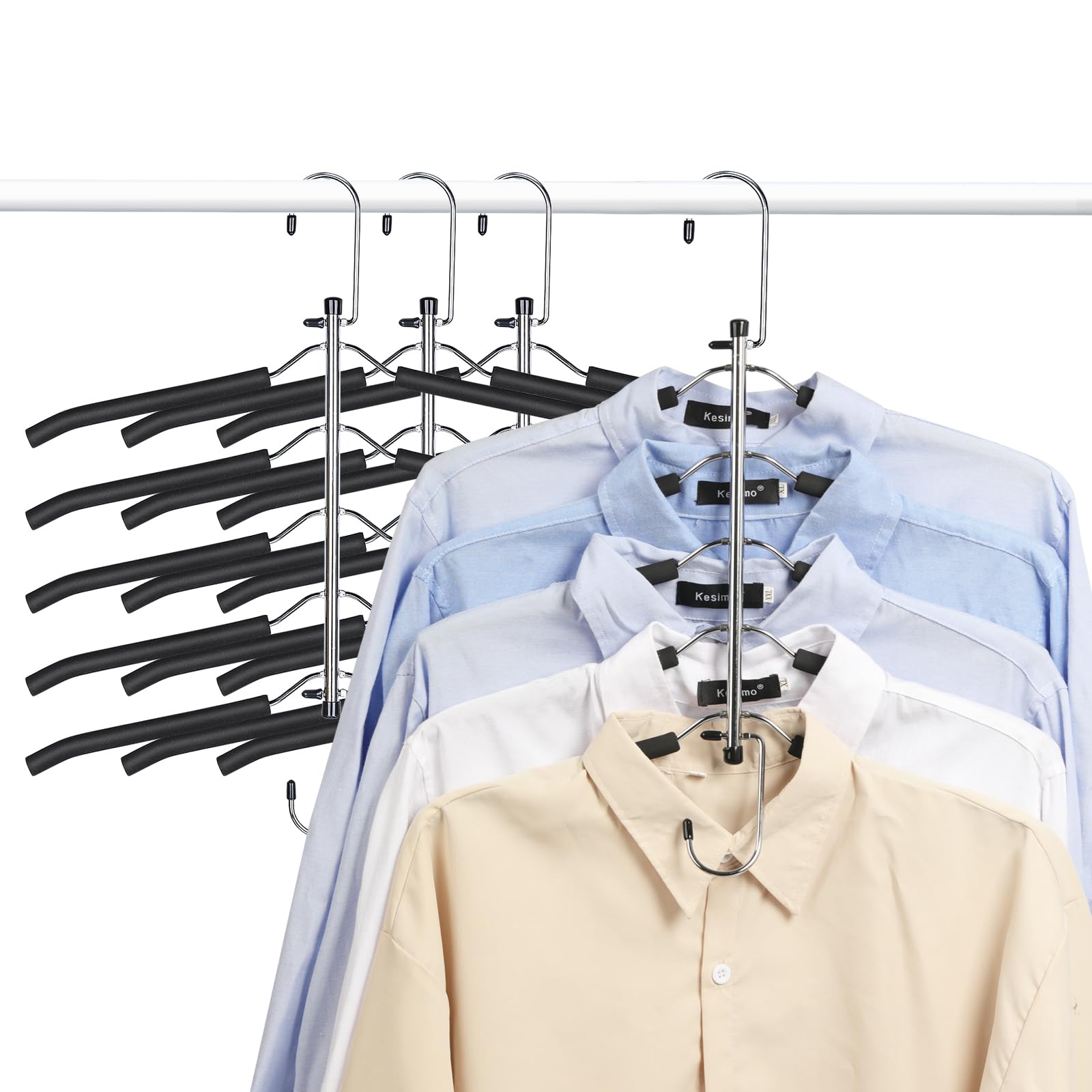 4-Pack Space-Saving Multi-Shirt Hangers